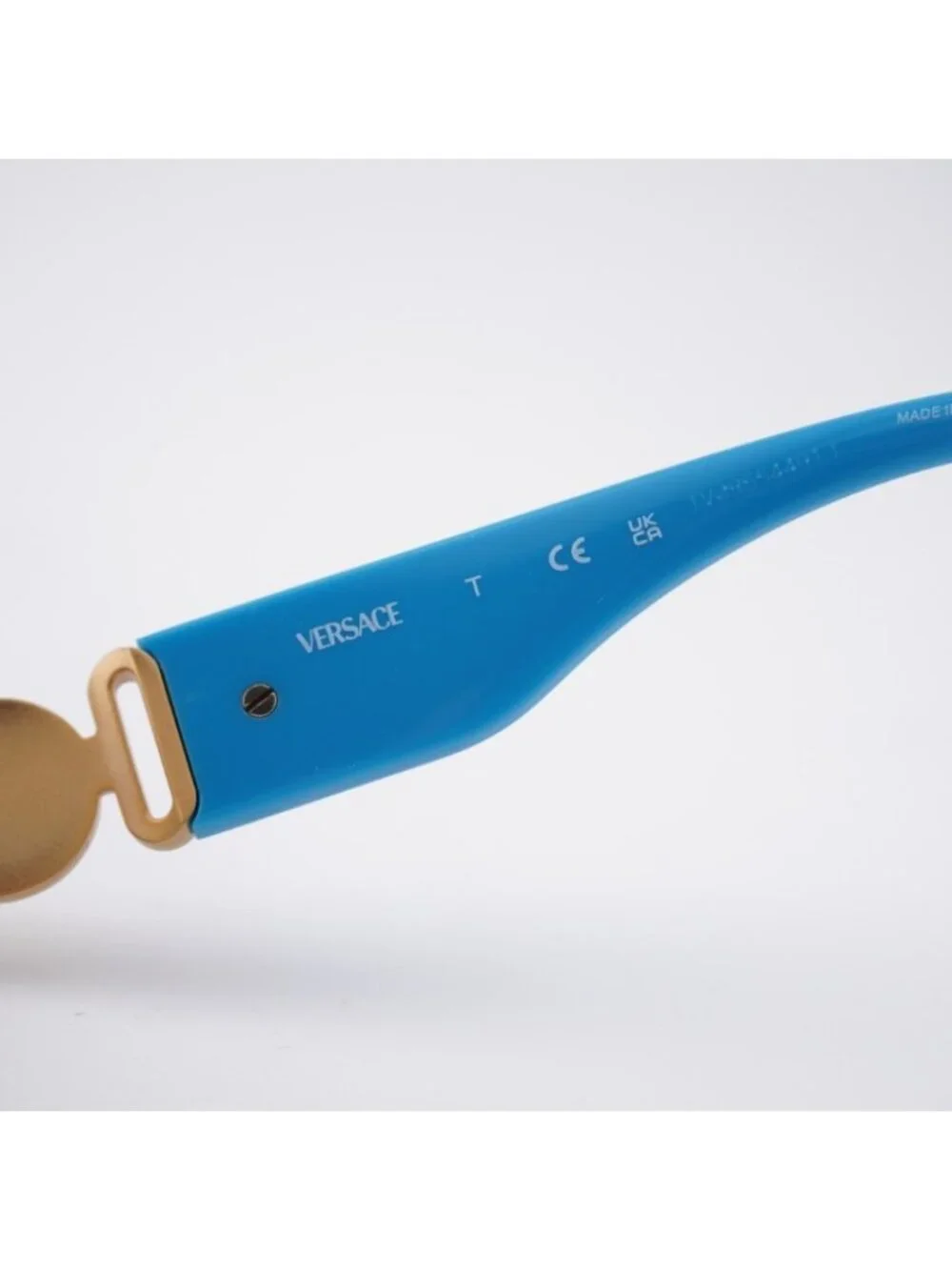 Versace Kids VK2003 100255 Sunglasses Gold Rectangle Frame, Light Green Mirror
